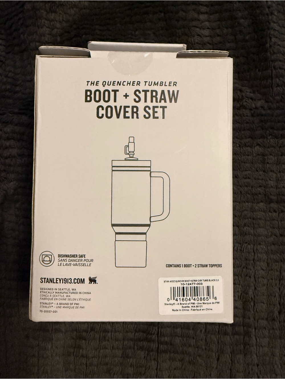 Stanley Black Quencher Boot + Straw Cover Set - Picture 2 of 2